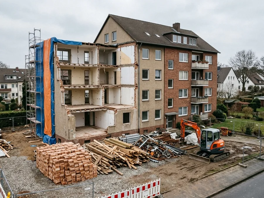 Rückbau in Berlin: selektiver Rückbau mit sortierten Materialien